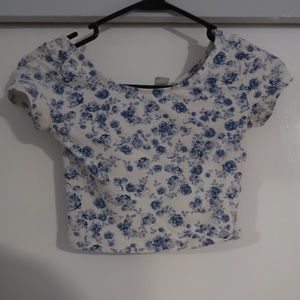 H&M Floral Crop Top